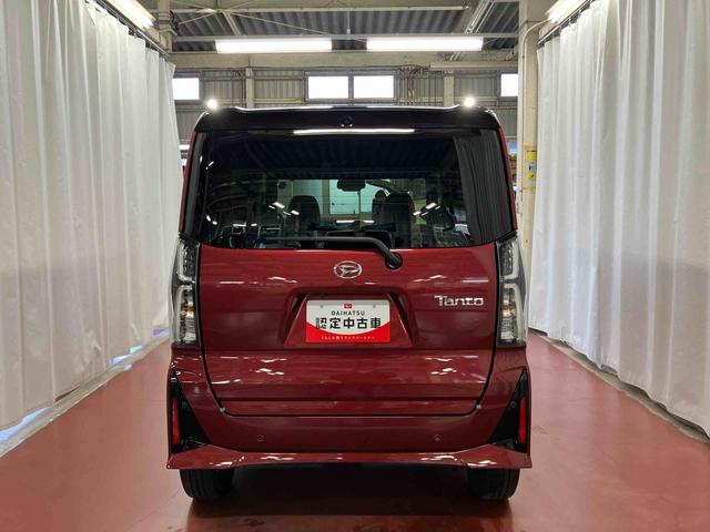 タントカスタムRS元試乗車 ターボ 両側電動スライドドア レーンキープアシスト アイドリングストップ 電動格納ミラー シートヒーター オートマチックハイビーム LEDヘッドランプ 1オーナー オートライト スマートキー(長崎県)の中古車