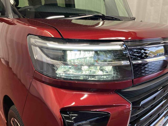 タントカスタムRS元試乗車 ターボ 両側電動スライドドア レーンキープアシスト アイドリングストップ 電動格納ミラー シートヒーター オートマチックハイビーム LEDヘッドランプ 1オーナー オートライト スマートキー(長崎県)の中古車