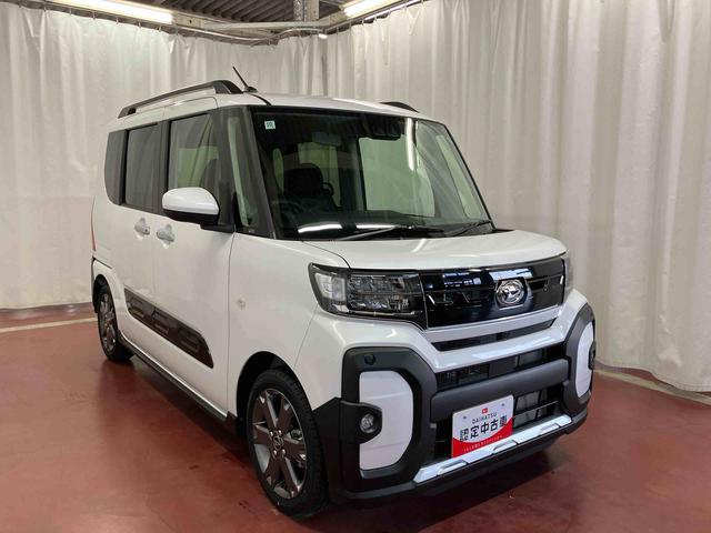 タントファンクロスターボ元試乗車　ターボ　電動格納ミラー　ＬＥＤヘッドランプ　シートヒーター　衝突被害軽減システム　スマートキー　アイドリングストップ　車線逸脱警報　１オーナー　オートライト　オートマチックハイビーム（長崎県）の中古車