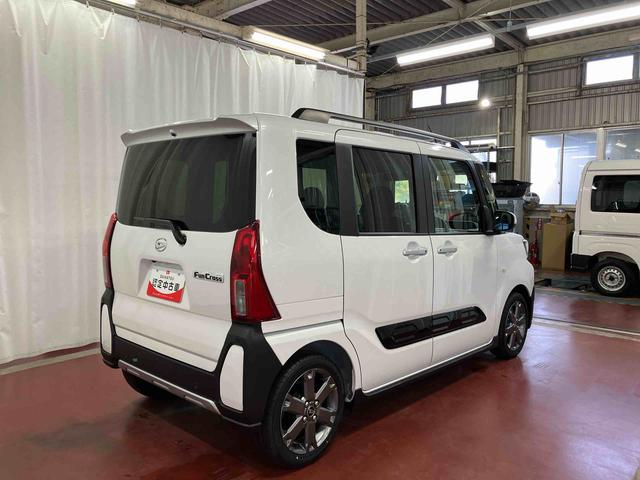 タントファンクロスターボ元試乗車　ターボ　電動格納ミラー　ＬＥＤヘッドランプ　シートヒーター　衝突被害軽減システム　スマートキー　アイドリングストップ　車線逸脱警報　１オーナー　オートライト　オートマチックハイビーム（長崎県）の中古車