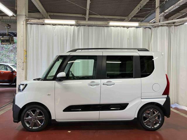 タントファンクロスターボ元試乗車　ターボ　電動格納ミラー　ＬＥＤヘッドランプ　シートヒーター　衝突被害軽減システム　スマートキー　アイドリングストップ　車線逸脱警報　１オーナー　オートライト　オートマチックハイビーム（長崎県）の中古車