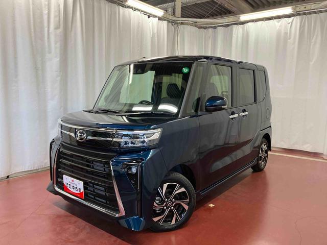 タントカスタムX元試乗車 衝突被害軽減システム 車線逸脱防止 アイドリングストップ LEDヘッドランプ オートライト シートヒーター 両側電動スライドドア スマートキー プッシュスタート オートマチックハイビーム(長崎県)の中古車