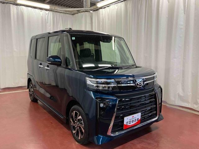 タントカスタムX元試乗車 衝突被害軽減システム 車線逸脱防止 アイドリングストップ LEDヘッドランプ オートライト シートヒーター 両側電動スライドドア スマートキー プッシュスタート オートマチックハイビーム(長崎県)の中古車