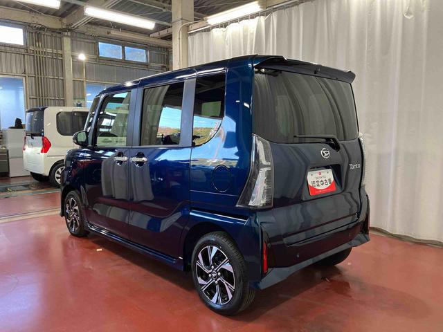 タントカスタムX元試乗車 衝突被害軽減システム 車線逸脱防止 アイドリングストップ LEDヘッドランプ オートライト シートヒーター 両側電動スライドドア スマートキー プッシュスタート オートマチックハイビーム(長崎県)の中古車