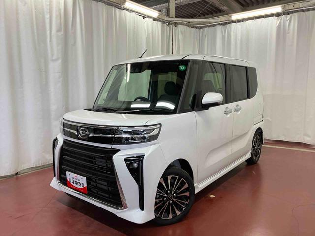 タントカスタムＲＳ元試乗車　ターボ　両側電動スライドドア　レーンキープアシスト　アイドリングストップ　電動格納ミラー　シートヒーター　オートマチックハイビーム　ＬＥＤヘッドランプ　１オーナー　オートライト　スマートキー（長崎県）の中古車