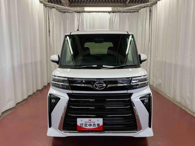 タントカスタムＲＳ元試乗車　ターボ　両側電動スライドドア　レーンキープアシスト　アイドリングストップ　電動格納ミラー　シートヒーター　オートマチックハイビーム　ＬＥＤヘッドランプ　１オーナー　オートライト　スマートキー（長崎県）の中古車