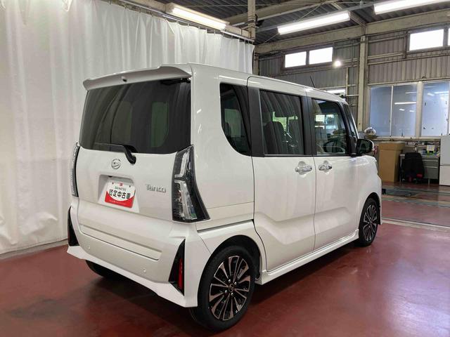 タントカスタムＲＳ元試乗車　ターボ　両側電動スライドドア　レーンキープアシスト　アイドリングストップ　電動格納ミラー　シートヒーター　オートマチックハイビーム　ＬＥＤヘッドランプ　１オーナー　オートライト　スマートキー（長崎県）の中古車