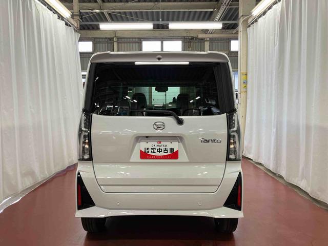 タントカスタムＲＳ元試乗車　ターボ　両側電動スライドドア　レーンキープアシスト　アイドリングストップ　電動格納ミラー　シートヒーター　オートマチックハイビーム　ＬＥＤヘッドランプ　１オーナー　オートライト　スマートキー（長崎県）の中古車