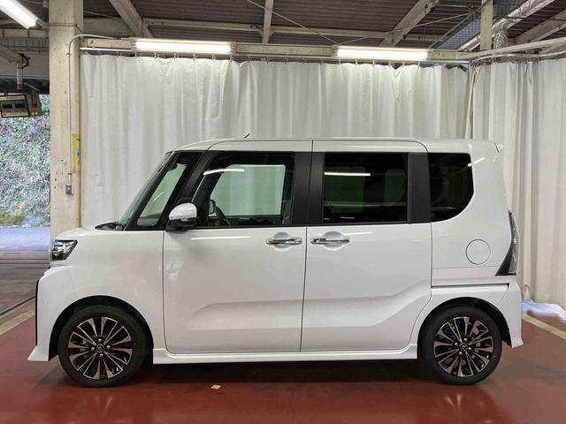 タントカスタムＲＳ元試乗車　ターボ　両側電動スライドドア　レーンキープアシスト　アイドリングストップ　電動格納ミラー　シートヒーター　オートマチックハイビーム　ＬＥＤヘッドランプ　１オーナー　オートライト　スマートキー（長崎県）の中古車