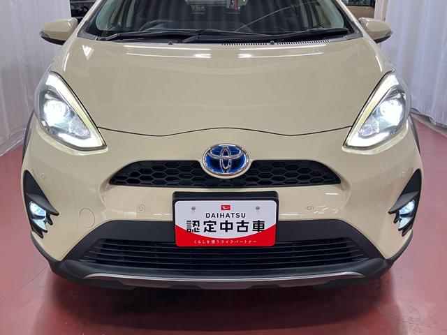 アクアクロスオーバー下取車　ナビ　バックカメラ　ドラレコ　ＥＴＣ　衝突被害軽減システム　横滑り防止装置　レーンキープアシスト　ＬＥＤヘッドランプ　スマートキー　プッシュスタート　純正アルミホイール　フルセグＴＶ（長崎県）の中古車