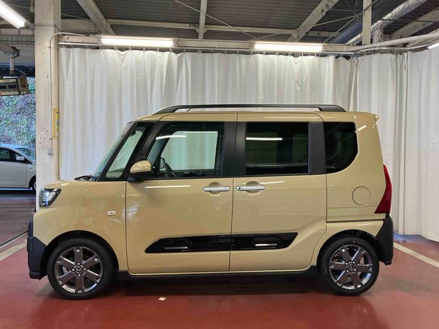 タントファンクロスターボ届出済未使用車　元展示車　ターボ　電動格納ミラー　ＬＥＤヘッドランプ　シートヒーター　衝突被害軽減システム　スマートキー　禁煙　アイドリングストップ　１オーナー　オートライト　オートマチックハイビーム（長崎県）の中古車
