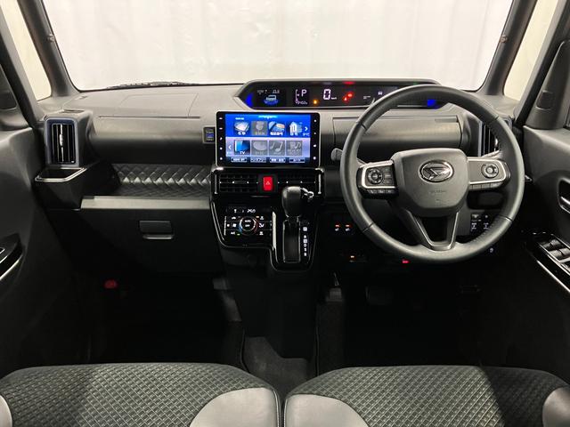 タントカスタムRSスタイルセレクション下取車 ターボ 9インチナビ 前後ドライブレコーダー パノラマモニター ETC Bluetooth TV アダプティブクルーズコントロール シートヒーター 両側電動スライドドア 衝突被害軽減システム(長崎県)の中古車