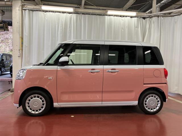 ムーヴキャンバスストライプスＸ届出済未使用車　元展示車　禁煙車　衝突被害軽減システム　盗難防止システム　横滑り防止装置　両側電動スライドドア　ＵＳＢチャージャー　スマートキー　プッシュスタート　アイドリングストップ（長崎県）の中古車