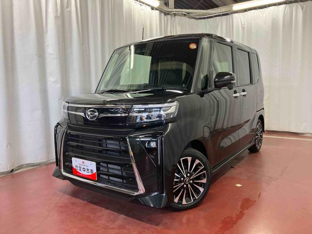 タントカスタムＲＳ届出済未使用車　元展示車　ターボ　１オーナー　衝突被害軽減システム　両側電動スライドドア　車線逸脱防止　シートヒーター　スマートキー　ＬＥＤヘッドランプ　オートマチックハイビーム　オートライト（長崎県）の中古車