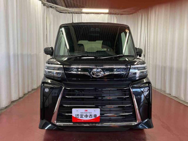 タントカスタムＲＳ届出済未使用車　元展示車　ターボ　１オーナー　衝突被害軽減システム　両側電動スライドドア　車線逸脱防止　シートヒーター　スマートキー　ＬＥＤヘッドランプ　オートマチックハイビーム　オートライト（長崎県）の中古車