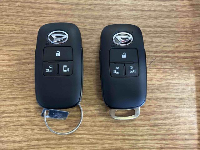 タントカスタムＲＳ届出済未使用車　元展示車　ターボ　１オーナー　衝突被害軽減システム　両側電動スライドドア　車線逸脱防止　シートヒーター　スマートキー　ＬＥＤヘッドランプ　オートマチックハイビーム　オートライト（長崎県）の中古車