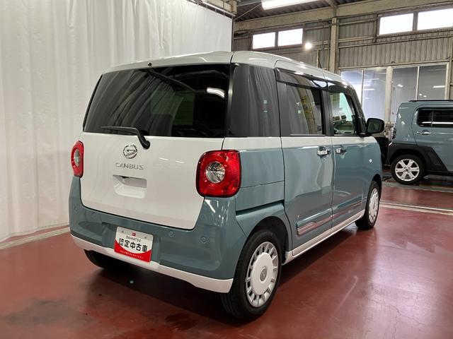 ムーヴキャンバスストライプスＧ１オーナー　両側電動スライドドア　衝突被害軽減システム　イモビライザー　アイドリングストップ　電動格納式ドアミラー　シートヒーター　ＬＥＤヘッドランプ　スマートキー　プッシュスタート（長崎県）の中古車