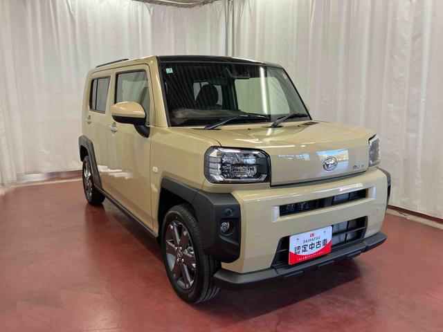 タフトＧターボ届出済未使用車　元展示車　ターボ　１オーナー　禁煙　レーンキープアシスト　盗難防止装置　スマートキー　アイドリングストップ　ＬＥＤヘッドランプ　電動格納ミラー　オートライト　オートマチックハイビーム（長崎県）の中古車