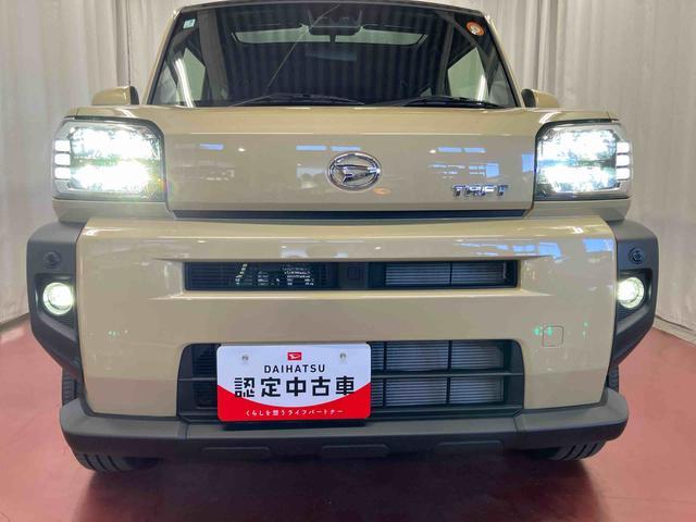 タフトＧターボ届出済未使用車　元展示車　ターボ　１オーナー　禁煙　レーンキープアシスト　盗難防止装置　スマートキー　アイドリングストップ　ＬＥＤヘッドランプ　電動格納ミラー　オートライト　オートマチックハイビーム（長崎県）の中古車