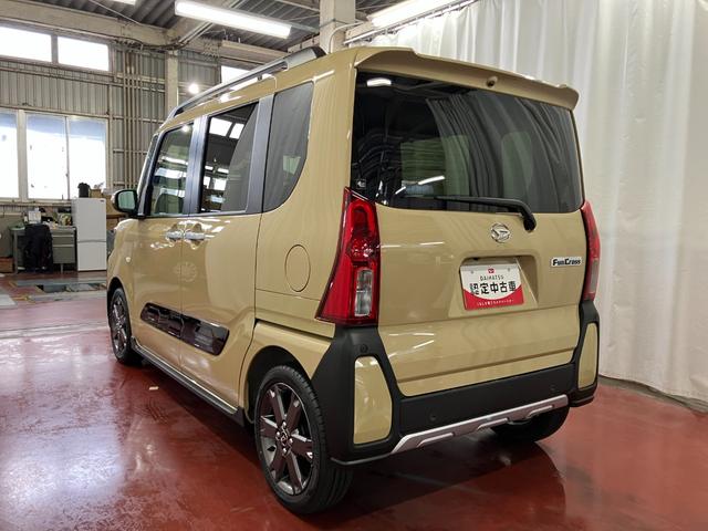 タントファンクロスターボ届出済未使用車 元展示車 1オーナー ターボ アイドリングストップ 禁煙 スマートキー LEDヘッドランプ シートヒーター 衝突被害軽減システム 車線逸脱警報 オートライト オートマチックハイビーム(長崎県)の中古車