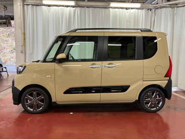 タントファンクロスターボ届出済未使用車 元展示車 1オーナー ターボ アイドリングストップ 禁煙 スマートキー LEDヘッドランプ シートヒーター 衝突被害軽減システム 車線逸脱警報 オートライト オートマチックハイビーム(長崎県)の中古車