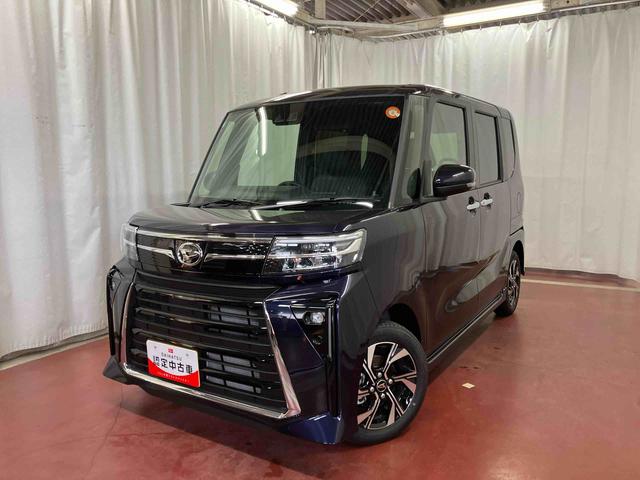 タントカスタムＸ届出済未使用車　元展示車　両側電動スライドドア　１オーナー　アイドリングストップ　レーンキープアシスト　電動格納ミラー　シートヒーター　禁煙　ＬＥＤヘッドランプ　スマートキー　オートマチックハイビーム（長崎県）の中古車