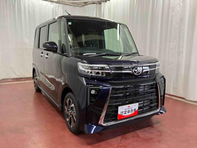 タントカスタムＸ届出済未使用車　元展示車　両側電動スライドドア　１オーナー　アイドリングストップ　レーンキープアシスト　電動格納ミラー　シートヒーター　禁煙　ＬＥＤヘッドランプ　スマートキー　オートマチックハイビーム（長崎県）の中古車