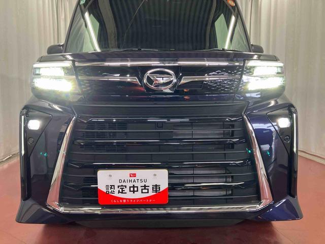 タントカスタムＸ届出済未使用車　元展示車　両側電動スライドドア　１オーナー　アイドリングストップ　レーンキープアシスト　電動格納ミラー　シートヒーター　禁煙　ＬＥＤヘッドランプ　スマートキー　オートマチックハイビーム（長崎県）の中古車