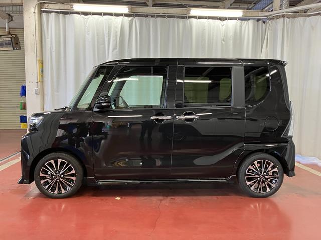 タントカスタムＲＳリミテッド届出済未使用車　ターボ　禁煙車　９インチディスプレイオーディオ　バックカメラ　ＥＴＣ　衝突被害軽減システム　車線逸脱防止　シートヒーター　両側電動スライドドア　アダプティブクルーズコントロール（長崎県）の中古車