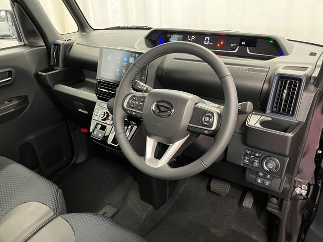 タントカスタムＲＳリミテッド届出済未使用車　ターボ　禁煙車　９インチディスプレイオーディオ　バックカメラ　ＥＴＣ　衝突被害軽減システム　車線逸脱防止　シートヒーター　両側電動スライドドア　アダプティブクルーズコントロール（長崎県）の中古車