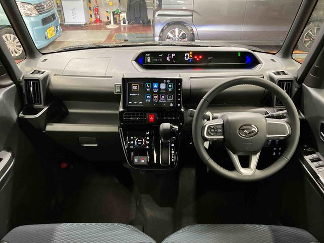 タントカスタムＲＳ届出済未使用車　元展示車　ディスプレイオーディオ　アイドリンストップ　衝突被害軽減システム　電動格納ミラー　両側電動スライドドア　ブルートゥース　車線逸脱警報　シートヒーター　ターボ　バックカメラ（長崎県）の中古車