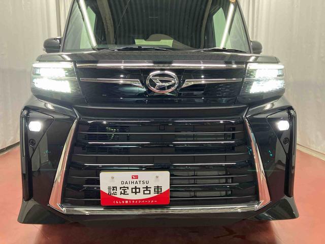 タントカスタムＲＳ届出済未使用車　元展示車　ディスプレイオーディオ　アイドリンストップ　衝突被害軽減システム　電動格納ミラー　両側電動スライドドア　ブルートゥース　車線逸脱警報　シートヒーター　ターボ　バックカメラ（長崎県）の中古車