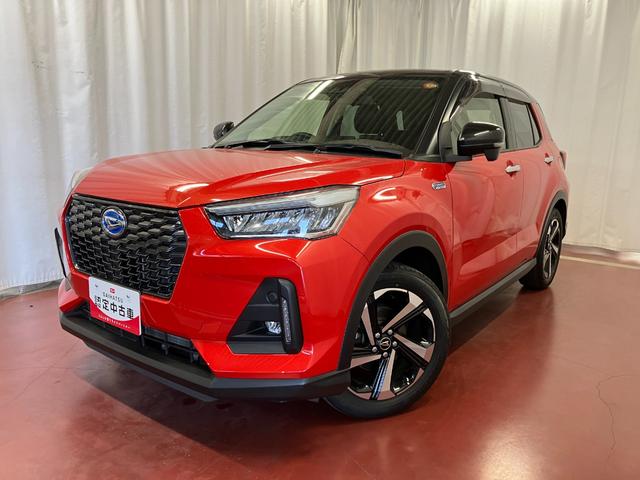 ロッキープレミアムG HEV下取車 ターボ ナビ パノラマモニター ETC アダプティブクルーズコントロール ブラインドスポットモニター シートヒーター 衝突被害軽減システム Bluetooth フルセグTV USB入力端子(長崎県)の中古車