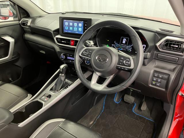 ロッキープレミアムG HEV下取車 ターボ ナビ パノラマモニター ETC アダプティブクルーズコントロール ブラインドスポットモニター シートヒーター 衝突被害軽減システム Bluetooth フルセグTV USB入力端子(長崎県)の中古車