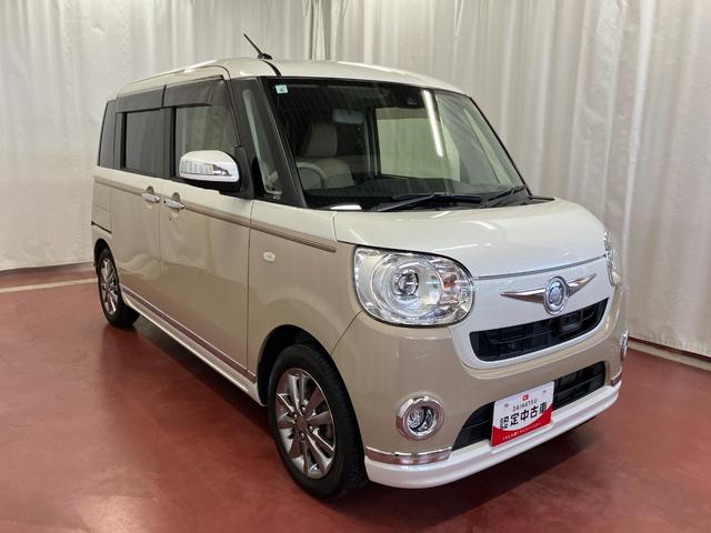 ムーヴキャンバスＧメイクアップ　ＳＡII下取車　ナビ　ブルートゥース　ＥＴＣ　ドライブレコーダー　パノラマモニター　衝突被害軽減システム　スマートキー　両側電動スライドドア　電動格納ミラー　運転席エアバッグ　助手席エアバッグ　衝突安全ボディ（長崎県）の中古車