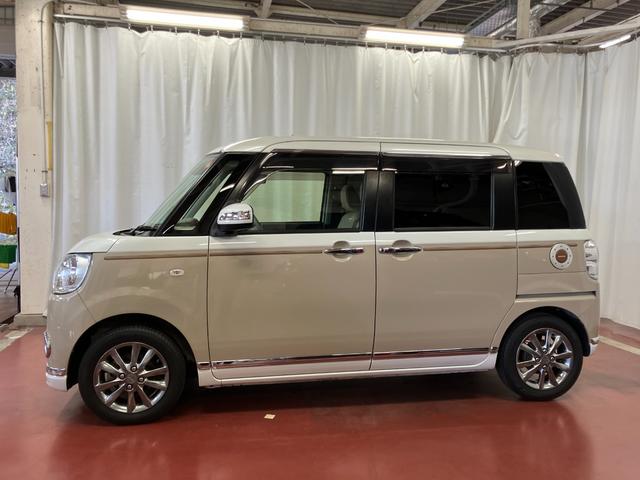 ムーヴキャンバスＧメイクアップ　ＳＡII下取車　ナビ　ブルートゥース　ＥＴＣ　ドライブレコーダー　パノラマモニター　衝突被害軽減システム　スマートキー　両側電動スライドドア　電動格納ミラー　運転席エアバッグ　助手席エアバッグ　衝突安全ボディ（長崎県）の中古車