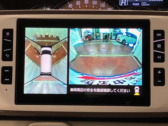 ムーヴキャンバスＧメイクアップ　ＳＡII下取車　ナビ　ブルートゥース　ＥＴＣ　ドライブレコーダー　パノラマモニター　衝突被害軽減システム　スマートキー　両側電動スライドドア　電動格納ミラー　運転席エアバッグ　助手席エアバッグ　衝突安全ボディ（長崎県）の中古車