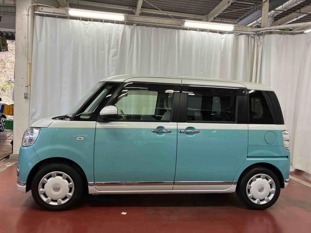 ムーヴキャンバスＧメイクアップＶＳ　ＳＡIII下取車　車線逸脱警報装置　電動格納ミラー　ナビ　ブルートゥース　スマートキー　運転席シートヒーター　衝突安全ボディ　ＴＶ　ＥＴＣ　ＬＥＤヘッドランプ　パノラマカメラ　オートライト（長崎県）の中古車