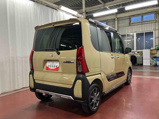 タントファンクロス届出済未使用車　元展示車　１オーナー　前後誤発進抑制　アイドリングストップ　オートライト　オートマチックハイビーム　レーンキープアシスト　ＬＥＤヘッドランプ　電動格納ミラー　禁煙車　シートヒーター（長崎県）の中古車