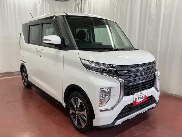 eKクロススペースG下取車 全周囲モニター タッチパネル式フルオートエアコン 衝突被害軽減システム レーンキープアシスト 両側電動スライドドア プッシュスタート LEDヘッドランプ 純正アルミホイール(長崎県)の中古車