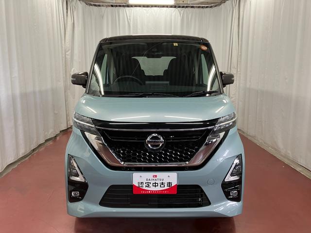 ルークスハイウェイスター　Ｘ下取車　全周囲モニター　ＳＯＳコールスイッチ　衝突被害軽減システム　両側電動スライドドア　障害物センサー　ＣＤ　タッチパネル式フルオートエアコン　ＬＥＤヘッドランプ　純正アルミホイール（長崎県）の中古車