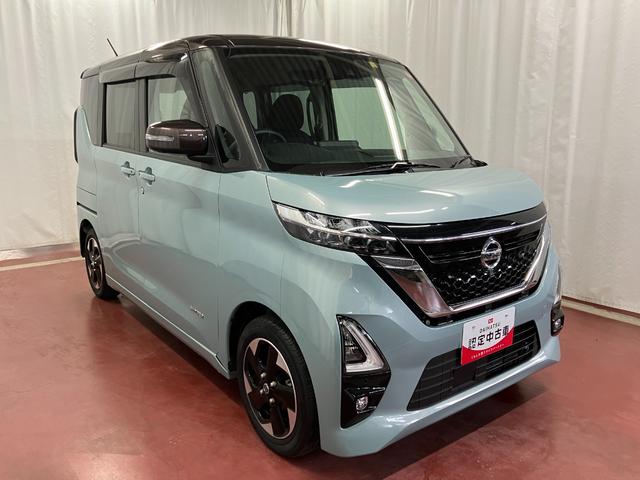 ルークスハイウェイスター　Ｘ下取車　全周囲モニター　ＳＯＳコールスイッチ　衝突被害軽減システム　両側電動スライドドア　障害物センサー　ＣＤ　タッチパネル式フルオートエアコン　ＬＥＤヘッドランプ　純正アルミホイール（長崎県）の中古車