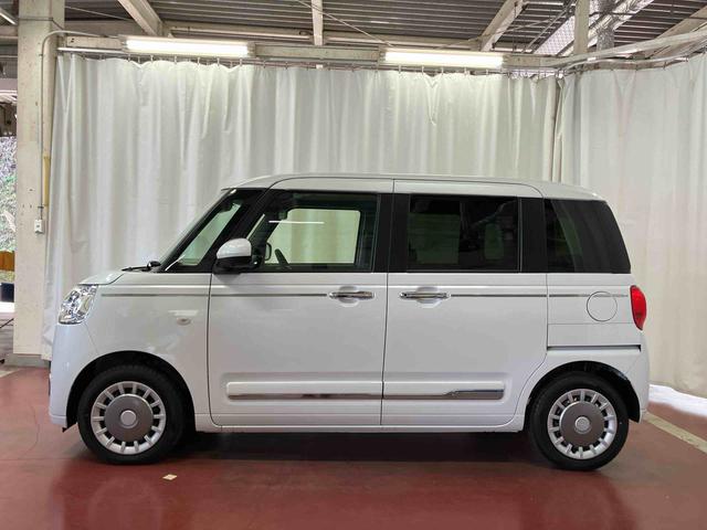 ムーヴキャンバスセオリーＧ届出済未使用車　元展示車　誤発進抑制機能　アイドリングストップ　レーンキープアシスト　電動格納ミラー　禁煙　盗難防止システム　シートヒーター　１オーナー　スマートキー　ＬＥＤヘッドランプ　オートライト（長崎県）の中古車