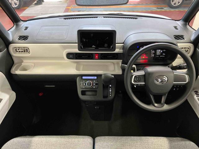 ムーヴキャンバスストライプスＸ届出済未使用車　元展示車　禁煙　アイドリングストップ　衝突被害軽減システム　電動格納ミラー　レーンキープアシスト　１オーナー　スマートキー　両側電動スライドドア　イモビライザー　ベンチシート（長崎県）の中古車