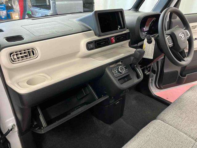 ムーヴキャンバスストライプスＸ届出済未使用車　元展示車　禁煙　アイドリングストップ　衝突被害軽減システム　電動格納ミラー　レーンキープアシスト　１オーナー　スマートキー　両側電動スライドドア　イモビライザー　ベンチシート（長崎県）の中古車