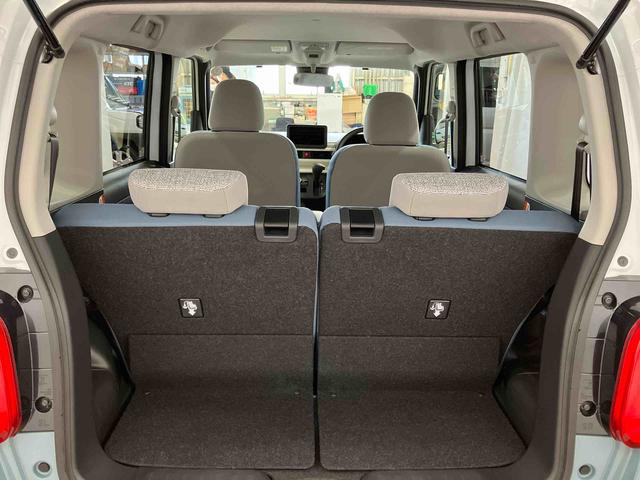 ムーヴキャンバスストライプスＸ届出済未使用車　元展示車　禁煙　アイドリングストップ　衝突被害軽減システム　電動格納ミラー　レーンキープアシスト　１オーナー　スマートキー　両側電動スライドドア　イモビライザー　ベンチシート（長崎県）の中古車