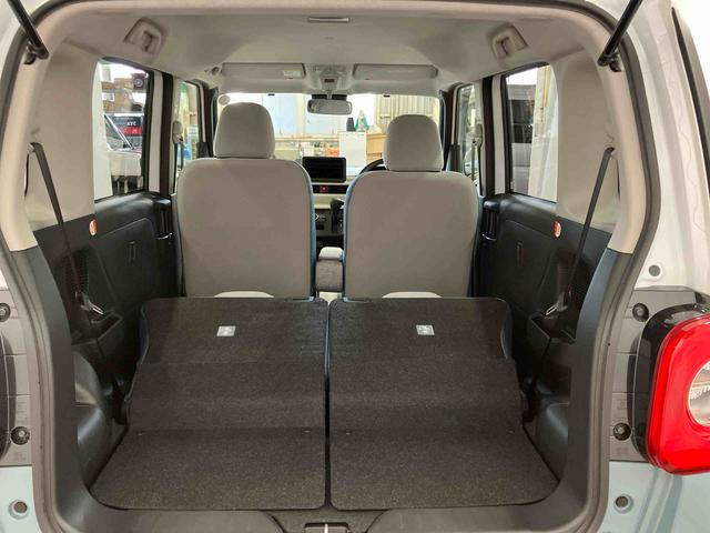 ムーヴキャンバスストライプスＸ届出済未使用車　元展示車　禁煙　アイドリングストップ　衝突被害軽減システム　電動格納ミラー　レーンキープアシスト　１オーナー　スマートキー　両側電動スライドドア　イモビライザー　ベンチシート（長崎県）の中古車