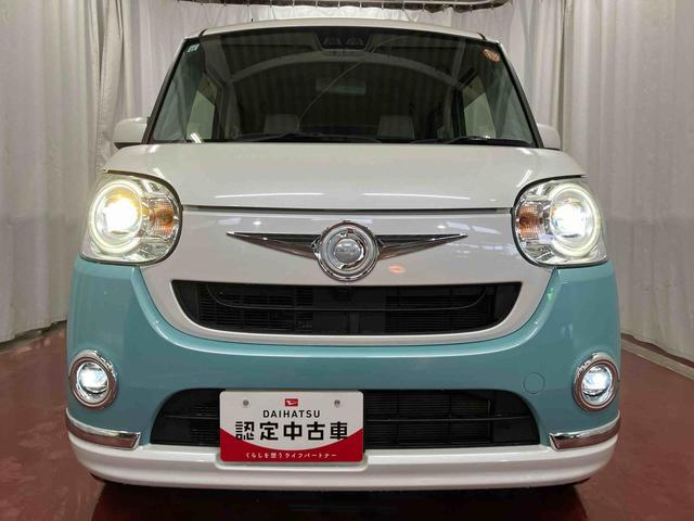 ムーヴキャンバスGメイクアップ SAIII下取車 ナビ バックカメラ 電動格納ミラー オートライト 両側電動スライドドア オートマチックハイビーム スマートキー LEDヘッドライト DVD TV 盗難防止システム ベンチシート(長崎県)の中古車