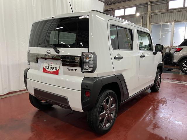 タフトＧ　ダーククロムベンチャー届出済未使用車　元展示車　電動格納ミラー　ＬＥＤヘッドランプ　シートヒーター　アダプティブクルーズコントロール　車線逸脱防止　禁煙車　１オーナー　スマートキー　プッシュスタート　オートライト（長崎県）の中古車