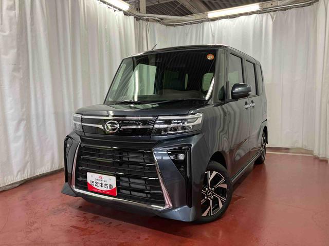 タントカスタムＸ元展示車　届出済未使用車　１オーナー　電格ミラー　禁煙　スマートキー　オートライト　点検記録簿　ＡＢＳ　　衝突被害軽減システム　オートマチックハイビーム　ＬＥＤヘッドランプ　両側電動スライドドア（長崎県）の中古車